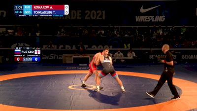 87 kg Semifinal - Aleksandr Andreevitch Komarov, Rus vs Temuri Tchkuaselidze, Geo