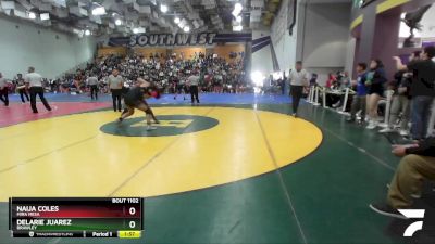 145 Girls Semifinal - Naija Coles, Mira Mesa vs Delarie Juarez, Brawley