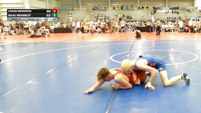 126 lbs Rr Rnd 2 - Logan Medeiros, Iron Faith Gold - HSB vs Isaac Brambley, BlueWave Beast - HSB
