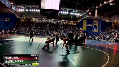 120 lbs Champ. Round 1 - Jonathan Cutrone, Wantagh Sr High vs Michael Lamb, Haddonfield High Schol