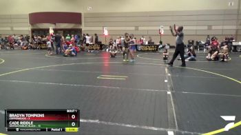 91 lbs Round 1 (6 Team) - Bradyn Tompkins, Copperheads vs Cade Riddle, Untouchables Black