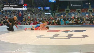 120 lbs Cons. Sub-rd Of 64 - Jackson Levendusky, TN vs Easton Reyes, OK