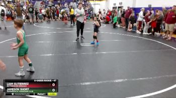 47 lbs Quarterfinal - Liam Gutierrez, Blythewood Bengals vs Jameson Short, Summerville Takedown Club