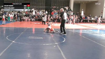 49 lbs Rr Rnd 1 - Colin Saber, Kingsway - ESC vs Kole Delaney, Smitty's Barn Black - ESC