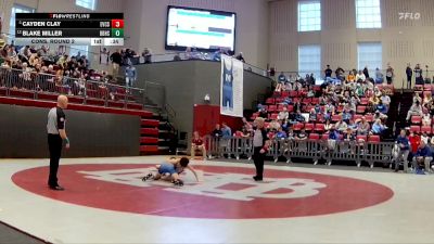 106 lbs Cons. Round 2 - Cayden Clay, Evangelical Christian School vs Blake Miller, Boyd Buchanan High School