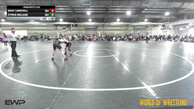 95 lbs Round Of 16 - Shay Lundvall, Sebolt Wrestling Academy vs Cyrus Millage, Sebolt Wrestling Academy