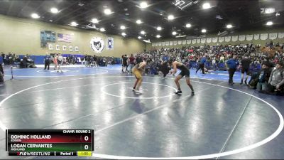 126 lbs Champ. Round 2 - Logan Cervantes, Highland vs Dominic Holland, Edison