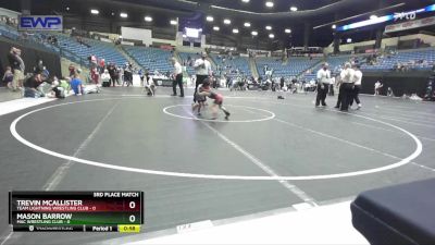 37 lbs 3rd Place Match - Trevin McAllister, Team Lightning Wrestling Club vs Mason Barrow, Mac Wrestling Club