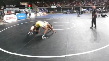 D 2 285 lbs 3rd Place Match - Kade Tinsley, North DeSoto vs Khaymen George, Carencro