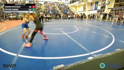 67 lbs Rr Rnd 1 - Harper Woolman, Tiger Trained Wrestling vs Peyton Turner, Claremore Wrestling Club