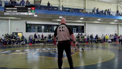 133 lbs Semifinal - Rocco Futia, Cortland State vs Daniel Haws, Centenary