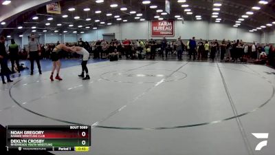 86 lbs Cons. Round 4 - Noah Gregory, Ranger Wrestling Club vs Deklyn Crosby, Riverheads Youth Wrestling