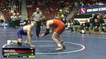 3A-165 lbs Champ. Round 2 - Jacob Helgeson, Johnston vs Rigley Koch, Prairie, Cedar Rapids