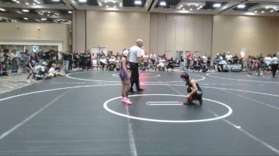 80 lbs Round Of 16 - Emery Merlos, Savage House WC vs Faith Rios, Idaho Gold