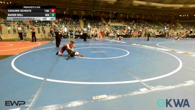 60 lbs Quarterfinal - Caulder Schultz, Team Tulsa Wrestling Club vs Baker Bell, IRONMEN Wrestling Club