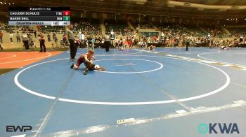 60 lbs Quarterfinal - Caulder Schultz, Team Tulsa Wrestling Club vs Baker Bell, IRONMEN Wrestling Club
