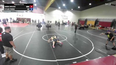 125-130 lbs Round 1 - Emma Molina, Wolves Den Wrestling Club vs Kylee Perez, Legacy Wrestling Center