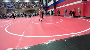 55-58 lbs Quarterfinal - Callie Christian, Team Tulsa Wrestling Club vs Hunter Clarke, Claremore Wrestling Club