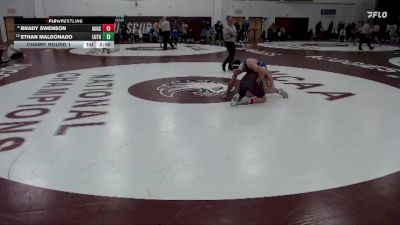 157 lbs Champ. Round 1 - Ethan Maldonado, Luther vs Brady Swenson, Augsburg