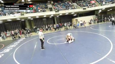 101 lbs Cons. Round 2 - Noah Simonson, Unattached vs Jake Munsterman, Unattached