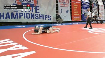 105 Class 2 lbs Champ. Round 1 - Hailey Moore, Northwest vs Alyssa Dietiker, Timberland