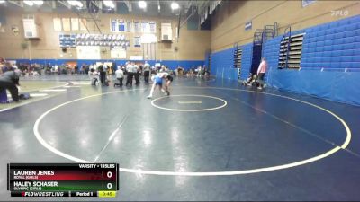 135lbs Cons. Round 6 - Lauren Jenks, Royal (Girls) vs Haley Schaser, Olympic (Girls)