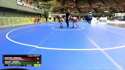 83 lbs Champ. Round 2 - Brody Jarrell, Granite Wrestling Club vs Matteo Arriaga, Red Star Wrestling Academy