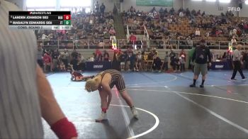 145 lbs Cons. Round 2 - Madalyn Edwards SE6, Zane Trace vs Landen Johnson SE2, West Jefferson Roughriders