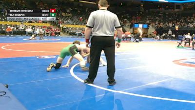 165 Class 2 lbs Champ. Round 1 - Bryson Whitman, Hollister vs Ian Chapin, Lafayette (St. Joseph)