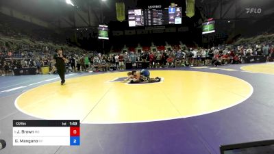 132 lbs Quarters - Jet Brown, MO vs Gavin Mangano, NY