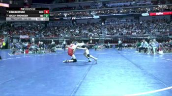 3A-132 lbs Champ. Round 1 - Isaiah Thomsen, Indianola vs Collin Kruse, North Scott
