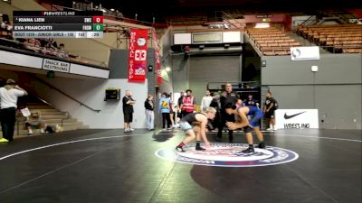 Junior Boys - 144 lbs Champ. Round 2 - Christopher Thompson, Ukiah High School Wrestling vs Josiah Gabagat, Rodriguez High School Wrestling