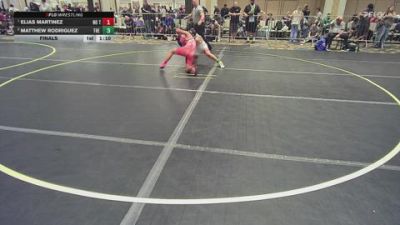 114 lbs Final - Elias Martinez, No Team vs Matthew Rodriguez, The Valley WC