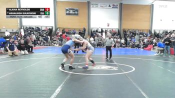 126 lbs Consi Of 8 #1 - Alaina Reynolds, Cranston West vs Ashaliegh Sulkowski, Calais