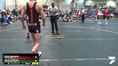 117 lbs Round 4 (6 Team) - Revin Dickman, Beast Mode WA Pink vs Zach Drugach, Mi Mafia Black