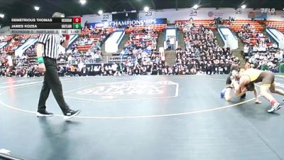150 lbs Quarterfinals (8 Team) - James Kozsa, Hartland vs Demetrious Thomas, Rochester Adams