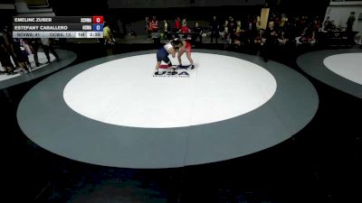 207 lbs Emeline Zuber, SCVWA - Santa Clara Valley Wrestling Association vs Estefany Caballero, OCWA - Orange County Wrestling Association