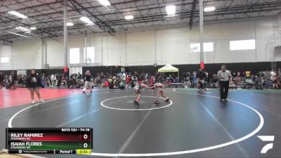 74-78 lbs Round 2 - Riley Ramirez, POUNDERS WC vs Isaiah Flores, POUNDERS WC