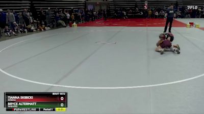 90 lbs Champ. Round 1 - Tianna Skibicki, Roseau vs Bryce Altermatt, Wabasso