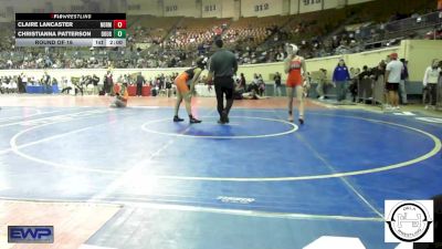 123 lbs Round Of 16 - Claire Lancaster, Norman Jr High vs Christianna Patterson, Douglass Wrestling