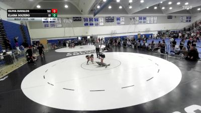 100 lbs 1st Place Match - Elaina Soltero, Central Coast Most Wanted vs Olivia Davalos, Threshold Wrestling Club