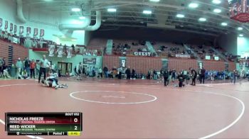 100 lbs Quarterfinal - Nicholas Freeze, Midwest Regional Training Center vs Reed Wicker, Warrior Regional Training Center