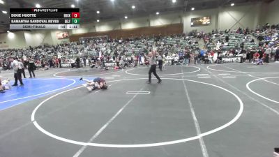 94 lbs Semifinal - Dixie Huotte, Buckaroo WC vs Samantha Sandoval Reyes, Delta Wrestling Club