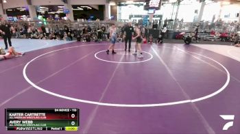113 lbs Cons. Round 2 - Karter Cartrette, All American Wrestling Club vs Avery Webb, All American Wrestling Club