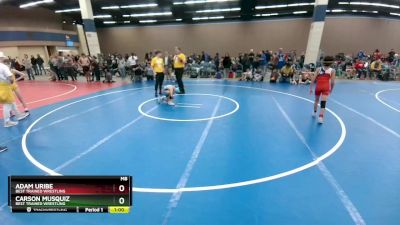 77 lbs Cons. Round 2 - Carson Musquiz, Best Trained Wrestling vs Adam Uribe, Best Trained Wrestling