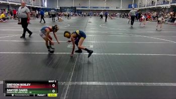 52 lbs Round 1 (8 Team) - SAWYER OAKES, Undisputed Wrestling vs Greyson Bosley, Roughhouse