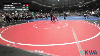 46 lbs Consi Of 8 #2 - Laith Adkins, Claremore Wrestling Club vs Drayson Couch, Del City Little League Wrestling
