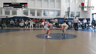 141 lbs Consi Of 16 #2 - CJ Carr, Lock Haven - Lock Haven vs Jack Martinec, Clarion