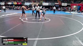 125 lbs Semifinal - Daylon Brown, Quinhagak vs Cache Henning, Unalaska