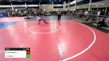 87 lbs Rr Rnd 4 - Adelina Hernandez, Eastern Sabers vs Jeremiah Zuniga, So Cal Grappling